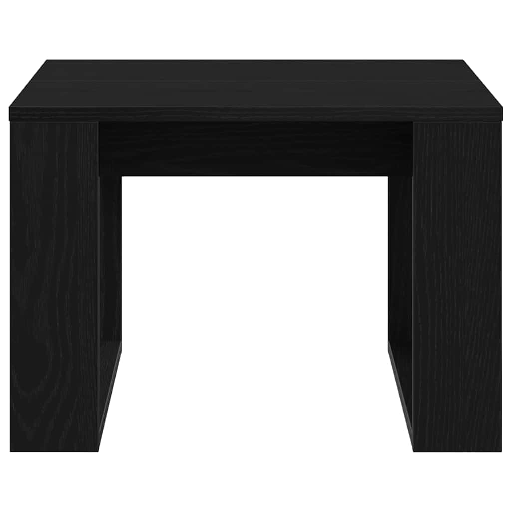 Sofabord Sort eg 50 x 50 x 35 cm Konstrueret træ
