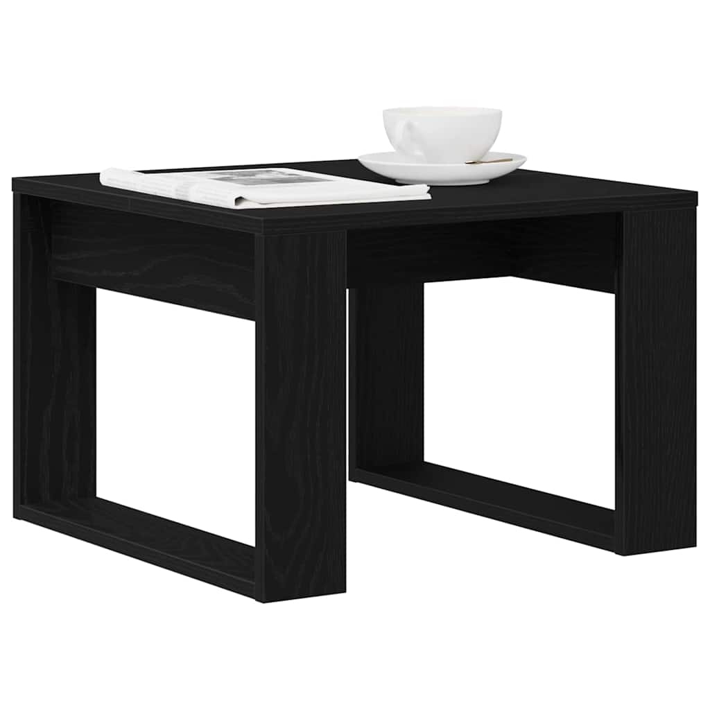 Sofabord Sort eg 50 x 50 x 35 cm Konstrueret træ