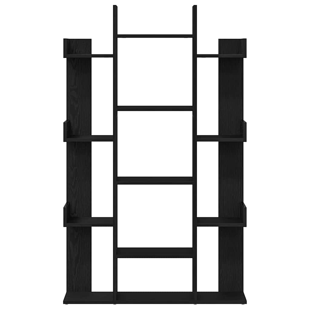 Bogreol 13 niveauer 86 x 25,5 x 140 cm Konstrueret træ Sort eg