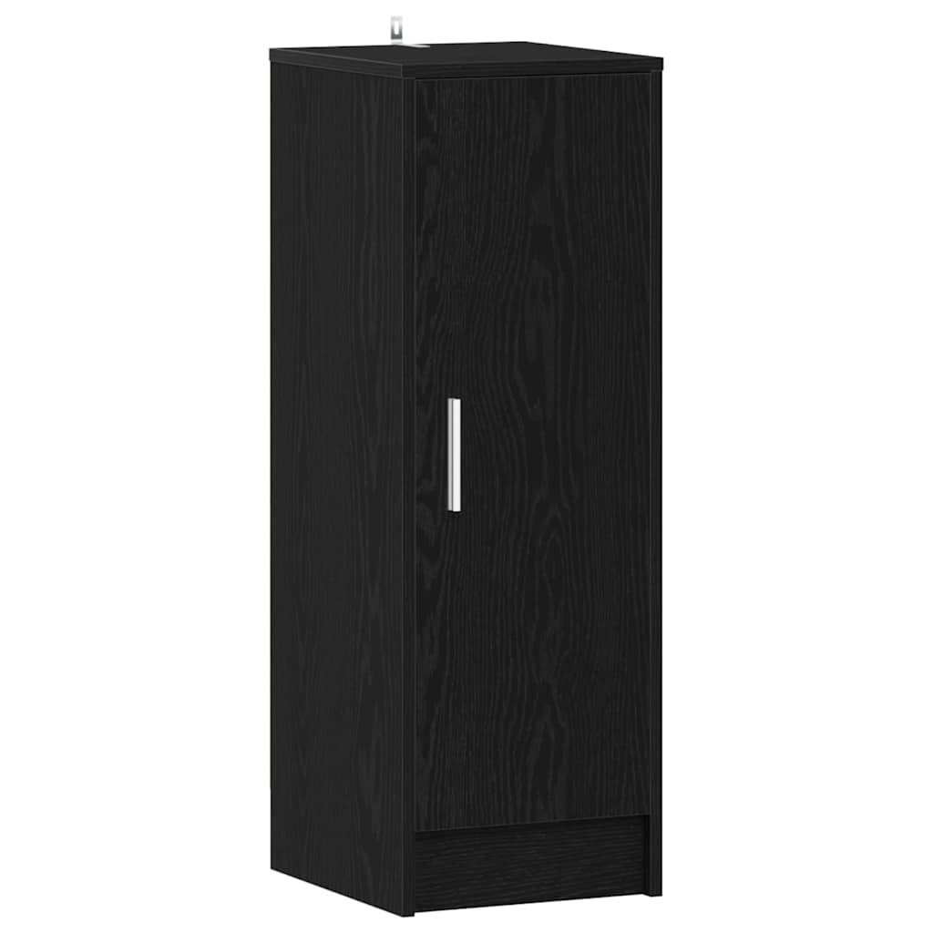 Sko skab 32 x 35 x 92 cm Konstrueret træ Sort eg