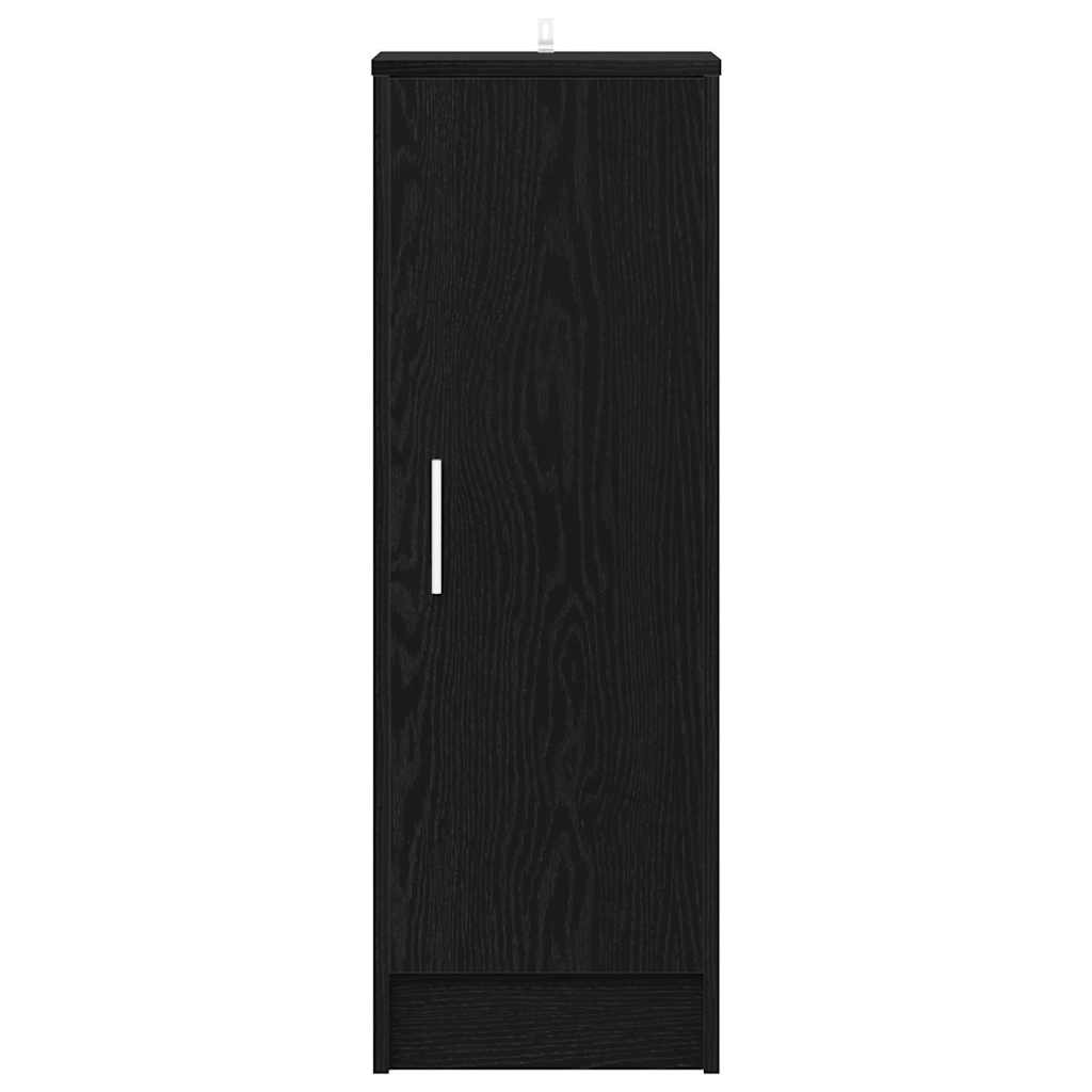 Sko skab 32 x 35 x 92 cm Konstrueret træ Sort eg