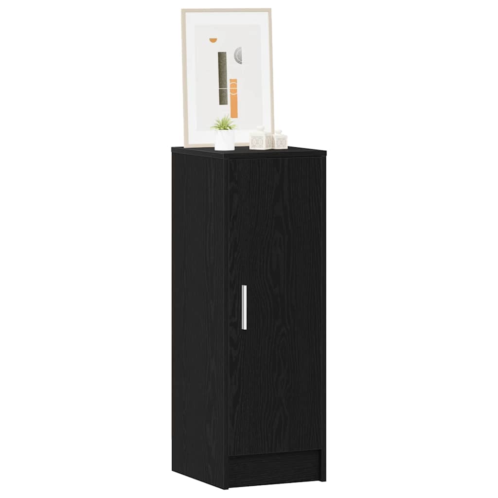 Sko skab 32 x 35 x 92 cm Konstrueret træ Sort eg