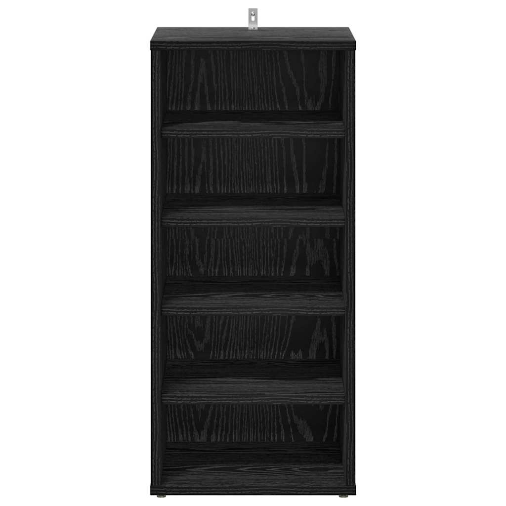 Sko skab 32 x 35 x 70 cm Konstrueret træ Sort eg