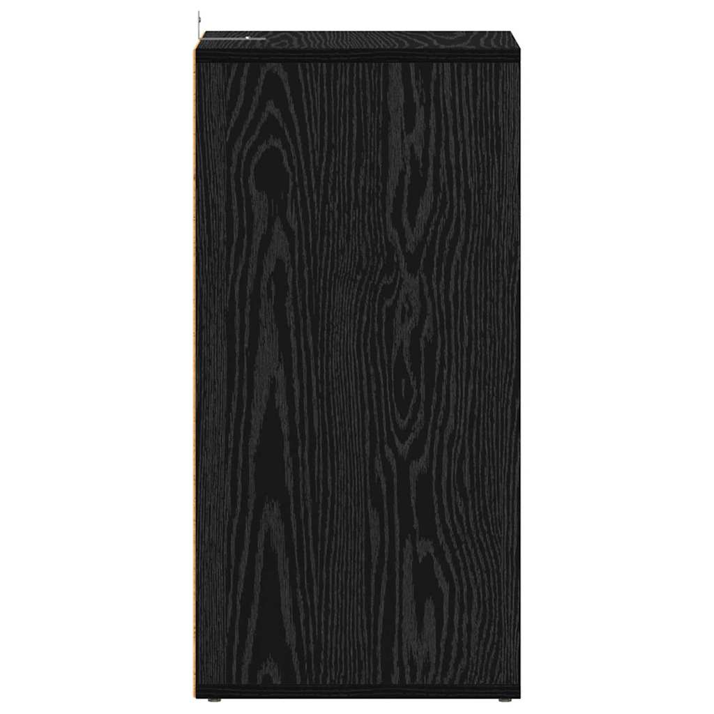 Sko skab 32 x 35 x 70 cm Konstrueret træ Sort eg