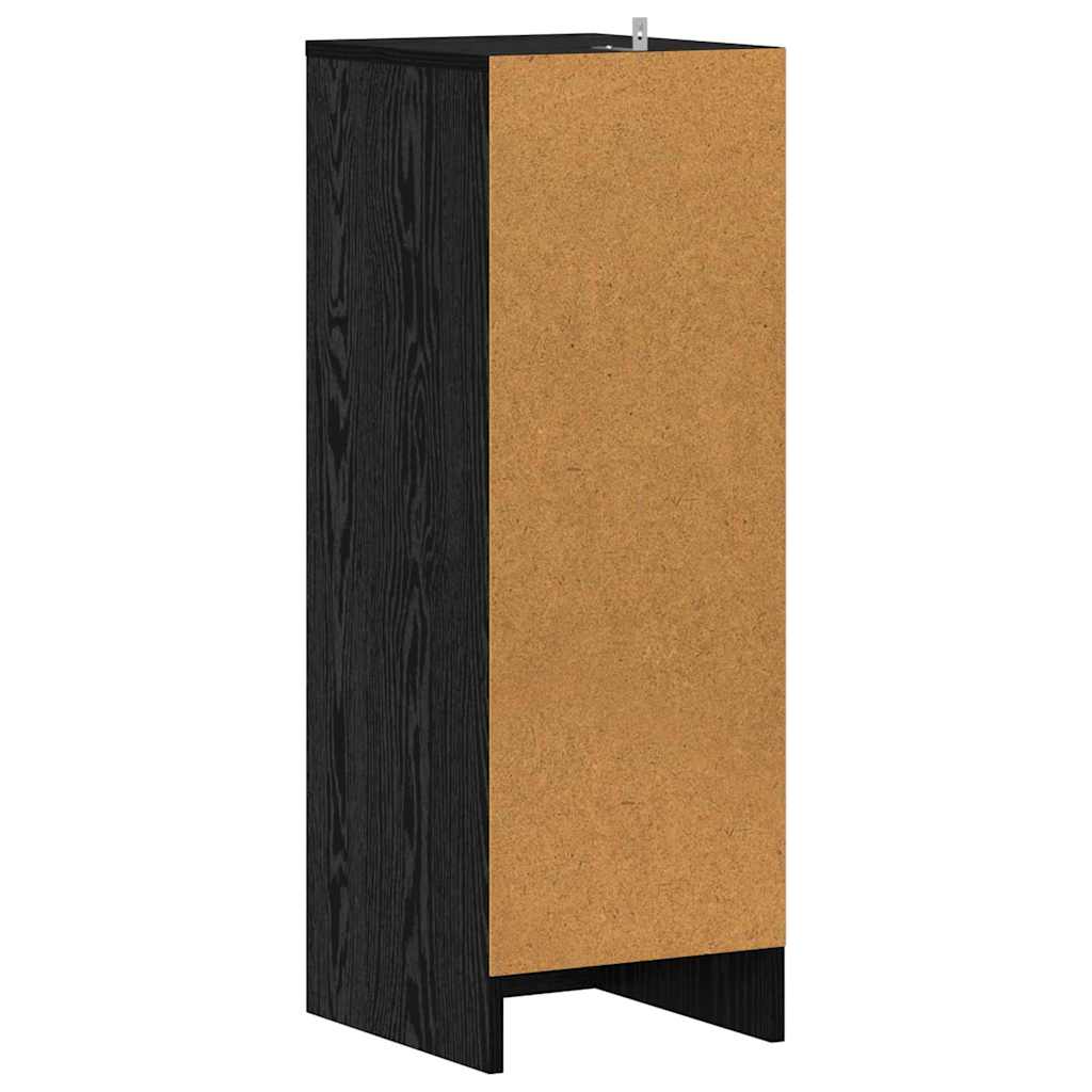 Sko skab 32 x 35 x 90 cm Konstrueret træ Sort eg