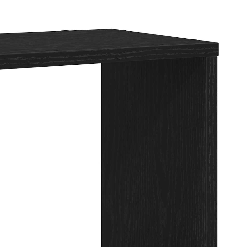 TV-møbelsæt 80 x 24 x 63 cm Sort eg Konstrueret træ