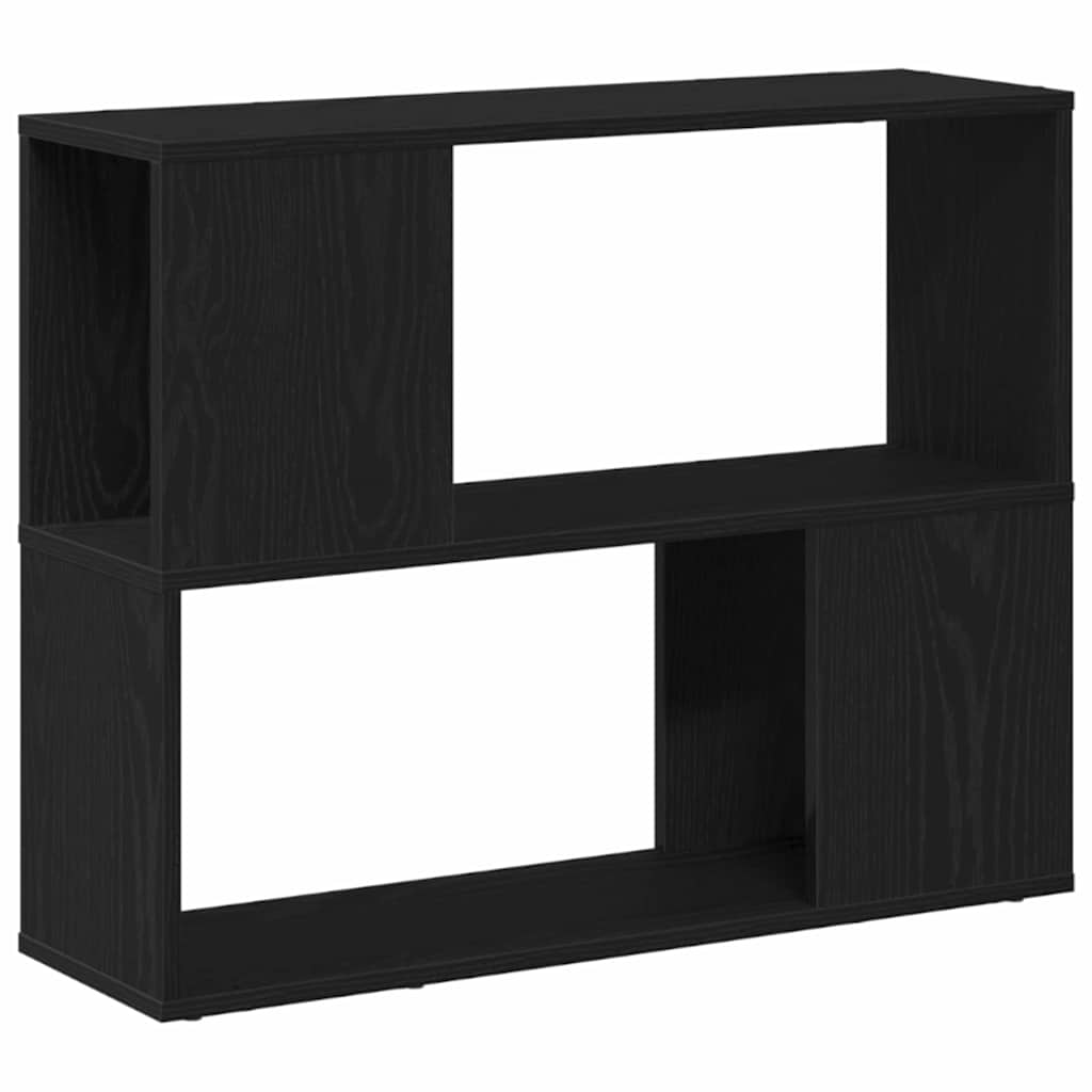 TV-møbelsæt 80 x 24 x 63 cm Sort eg Konstrueret træ