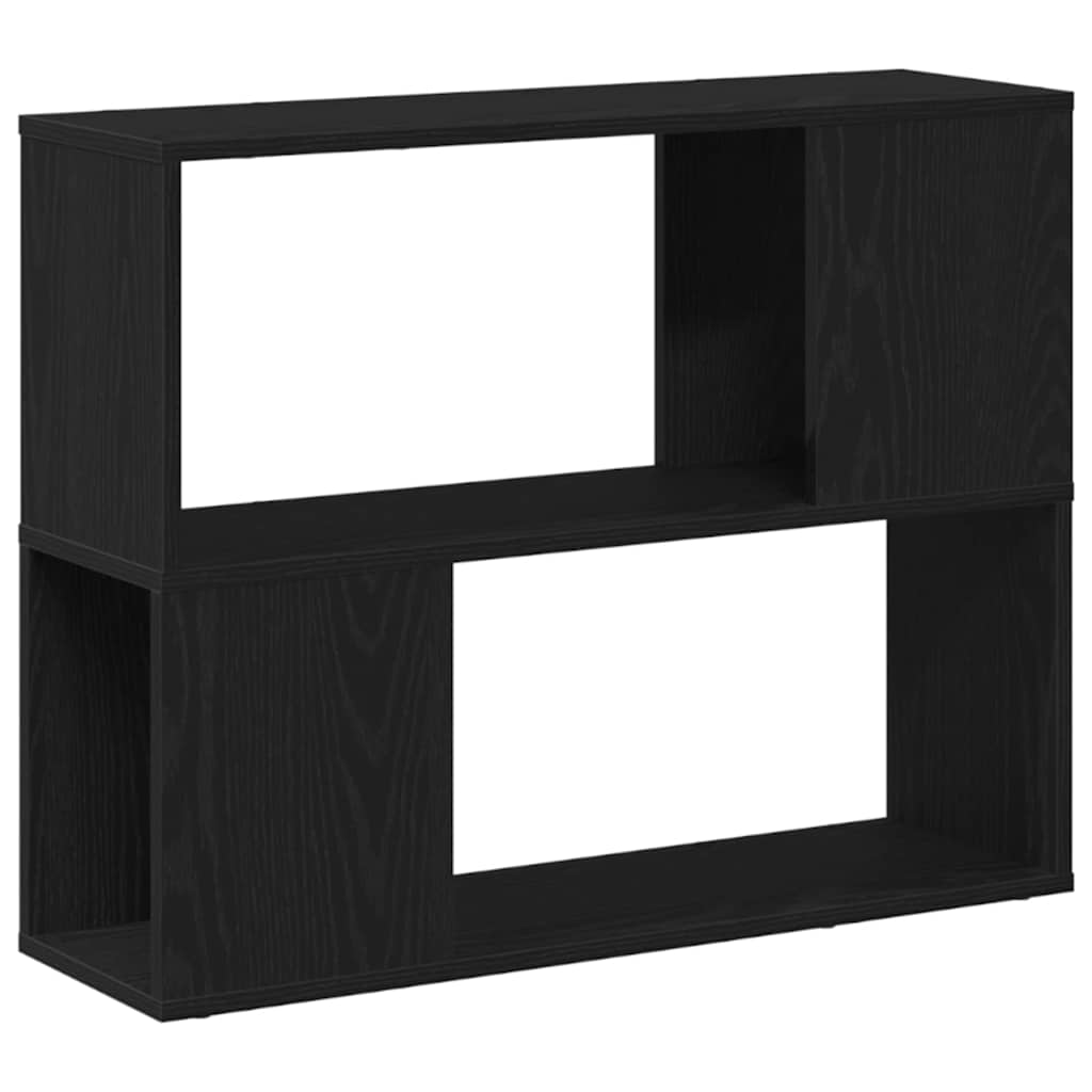 TV-møbelsæt 80 x 24 x 63 cm Sort eg Konstrueret træ