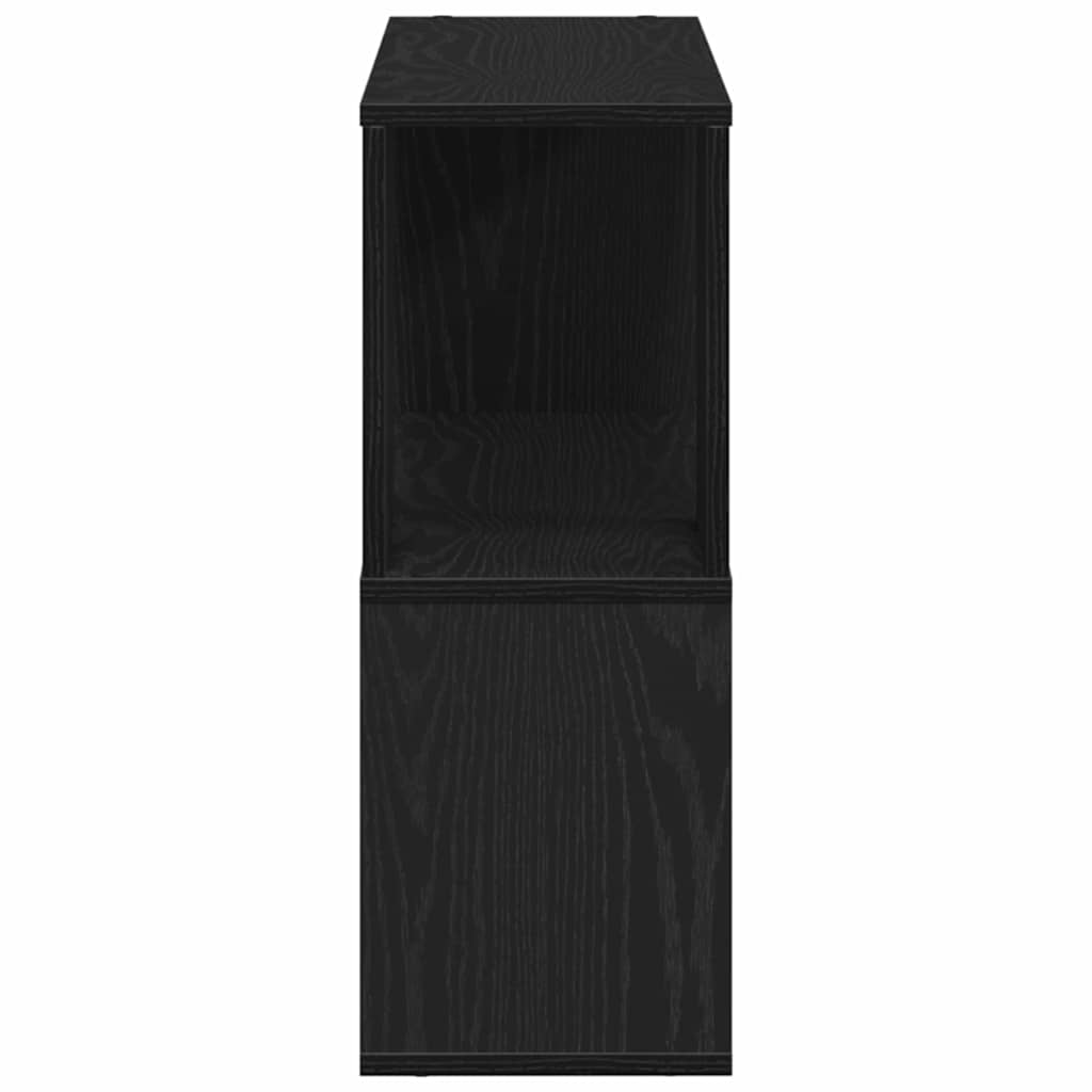 TV-møbelsæt 80 x 24 x 63 cm Sort eg Konstrueret træ