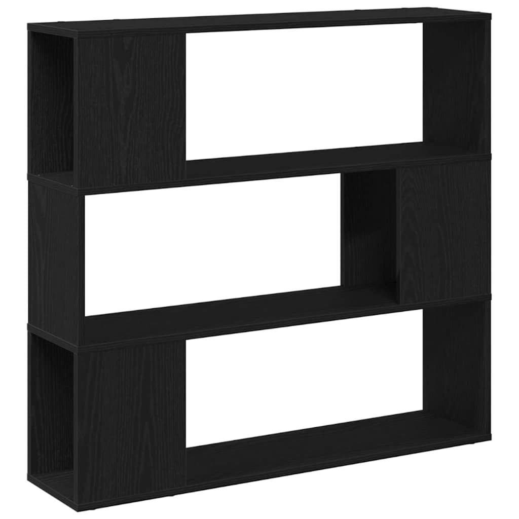 TV-møbelsæt 100 x 24 x 94 cm Sort eg Konstrueret træ