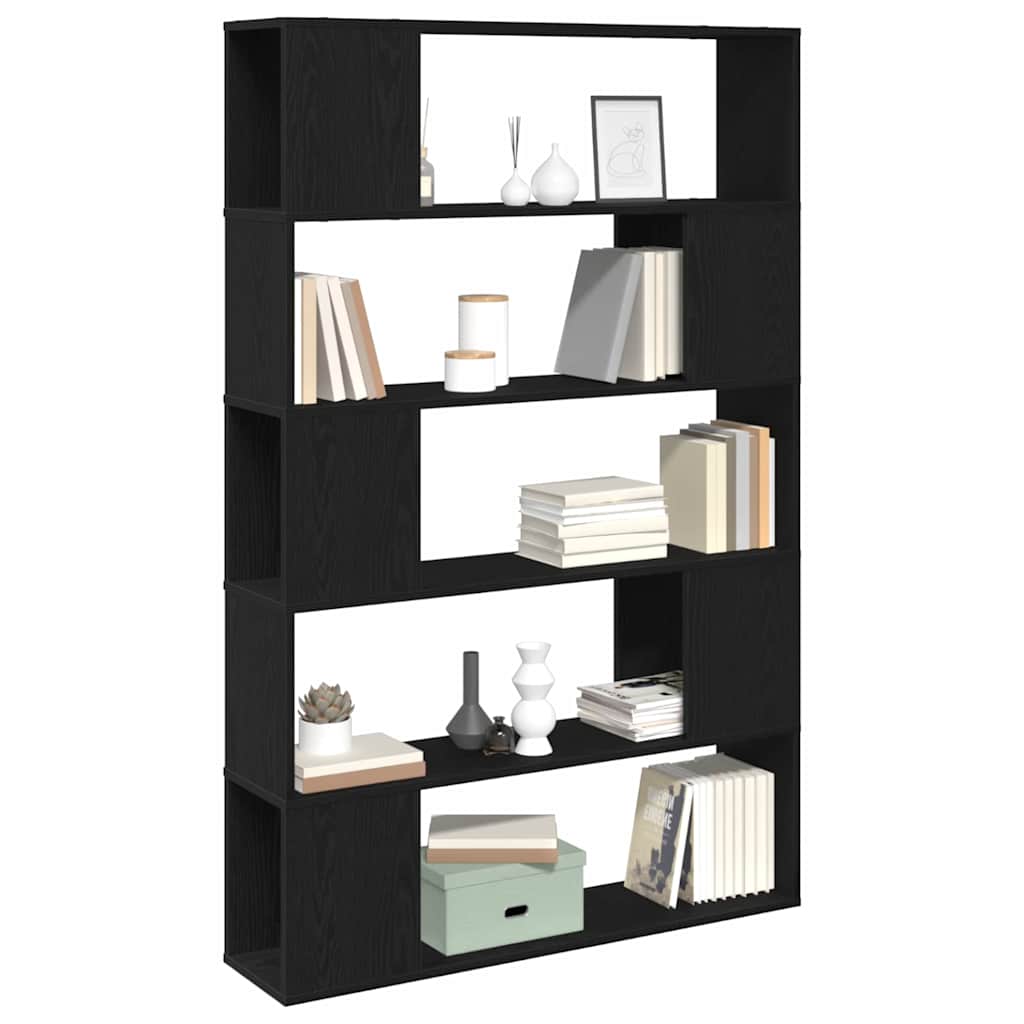 TV-møbelsæt 100 x 24 x 155 cm Sort eg Konstrueret træ