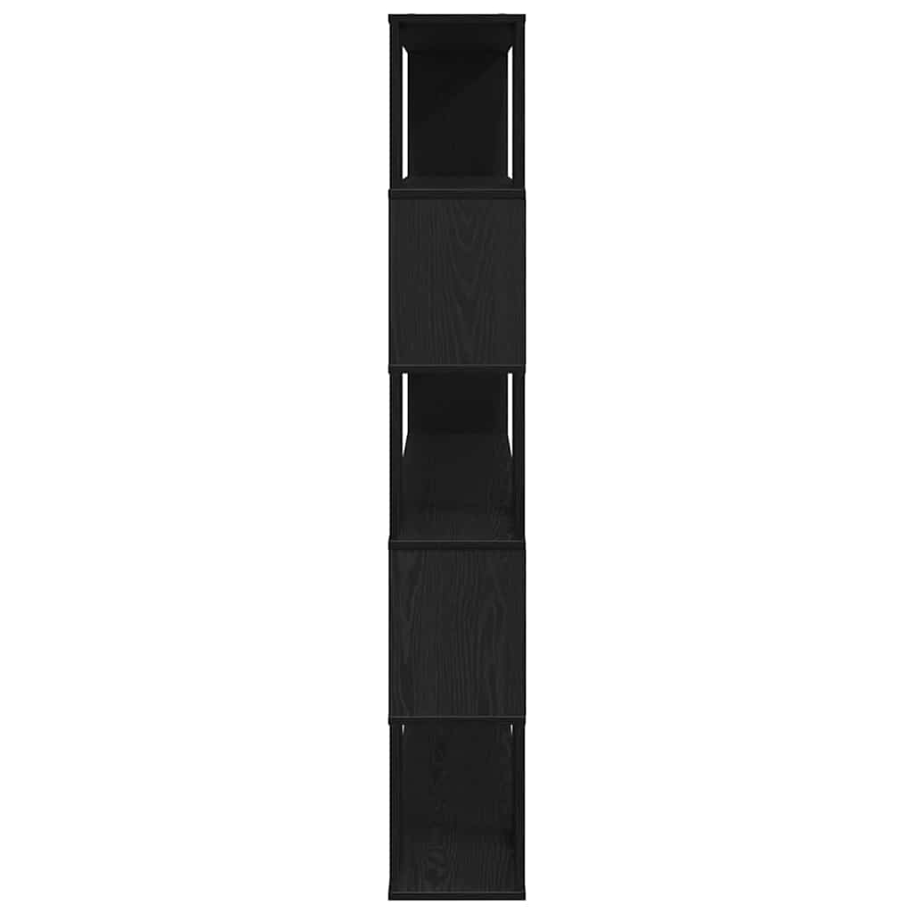 TV-møbelsæt 100 x 24 x 155 cm Sort eg Konstrueret træ