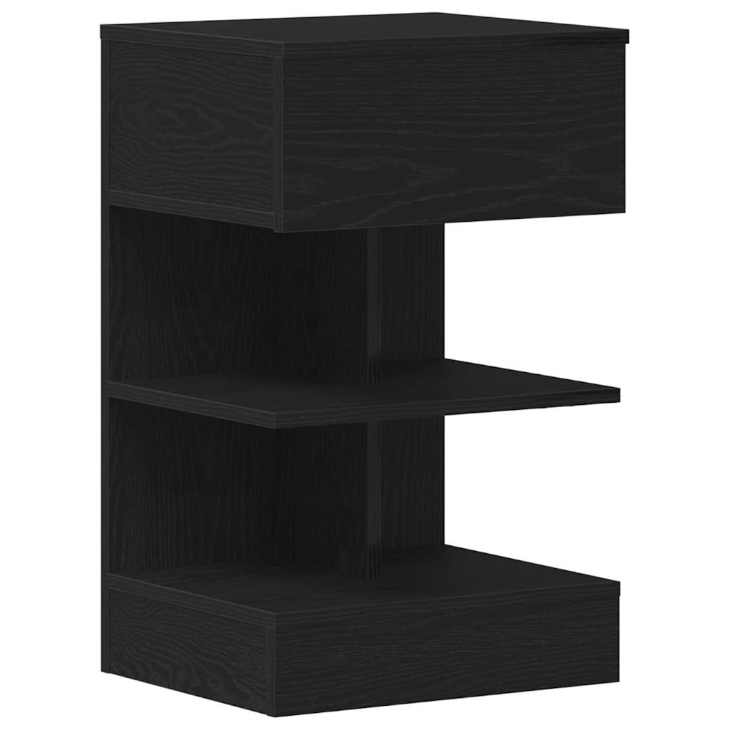 Natskab 2 stk. Sort eg 40 x 35 x 65 cm Konstrueret træ