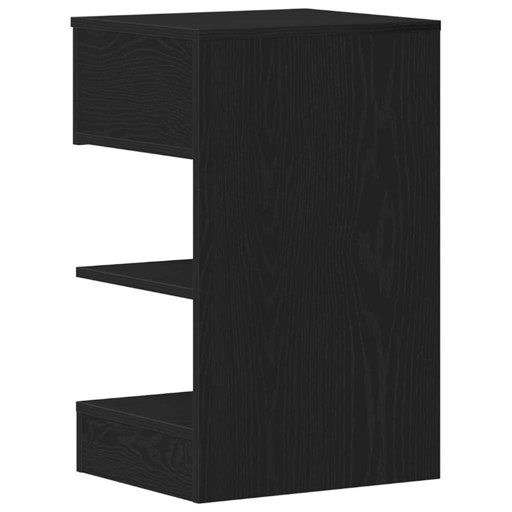 Natskab 2 stk. Sort eg 40 x 35 x 65 cm Konstrueret træ