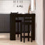 Barbord 102 x 50 x 103,5 cm Konstrueret træ Sort eg