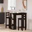 Barbord 102 x 50 x 103,5 cm Konstrueret træ Sort eg