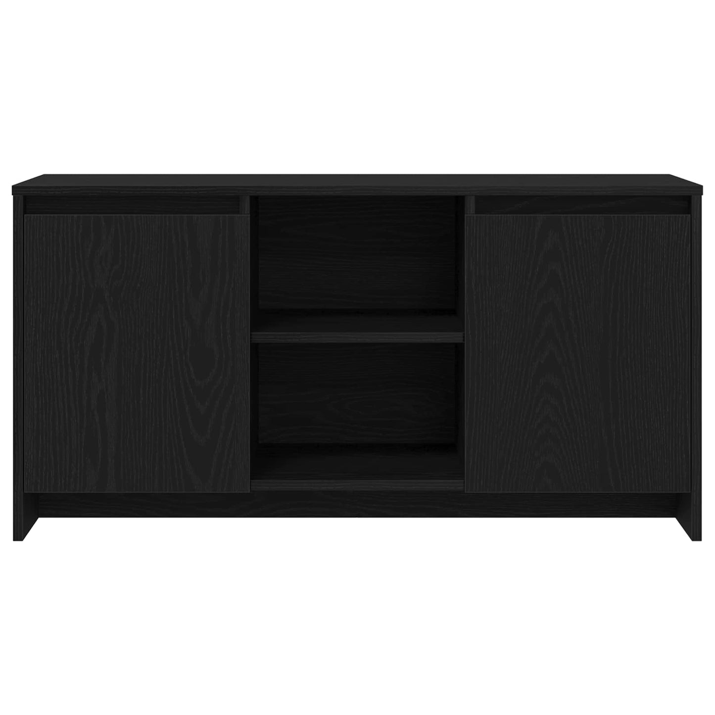 TV-skab 102 x 37,5 x 52,5 cm Sort eg Konstrueret træ