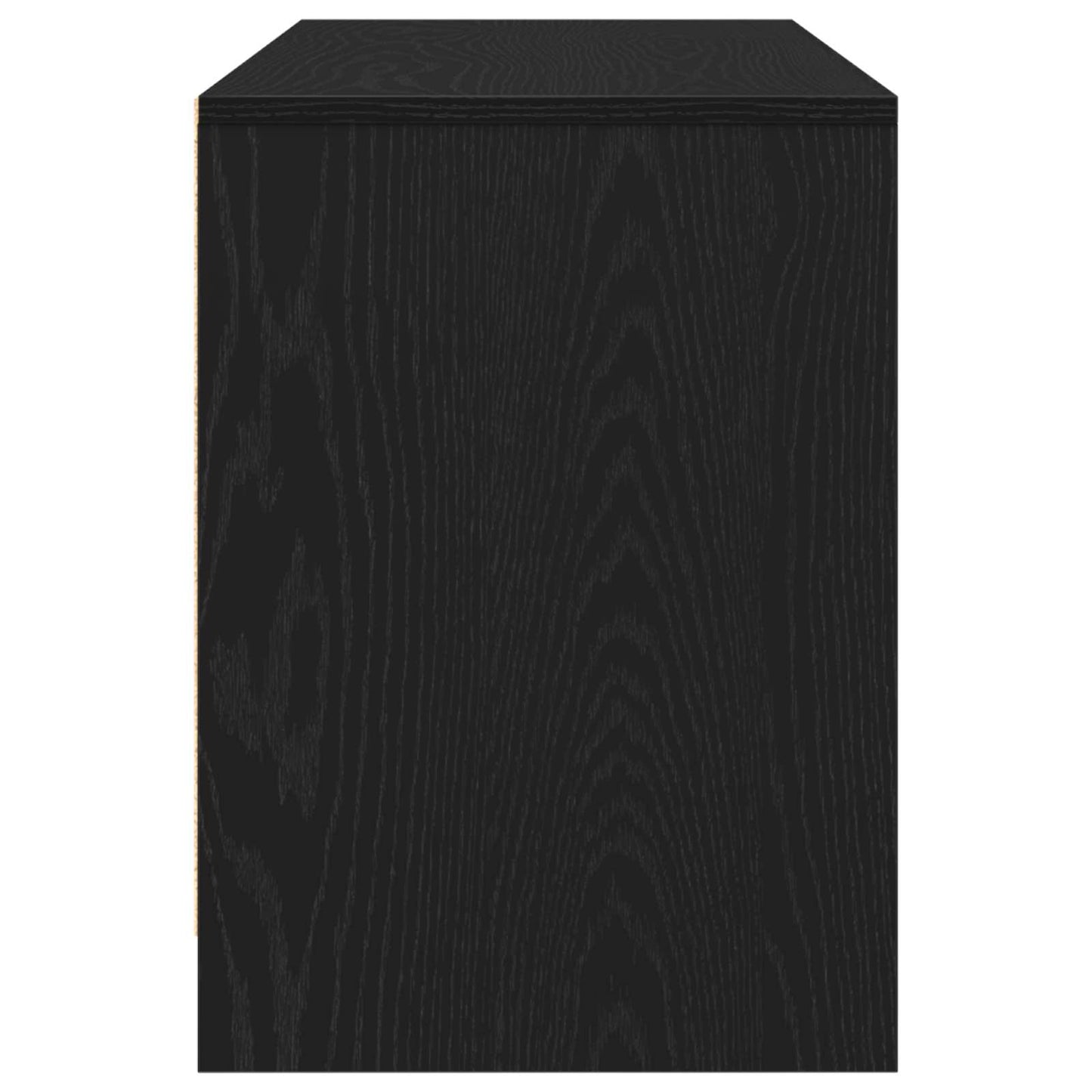 TV-skab 102 x 37,5 x 52,5 cm Sort eg Konstrueret træ