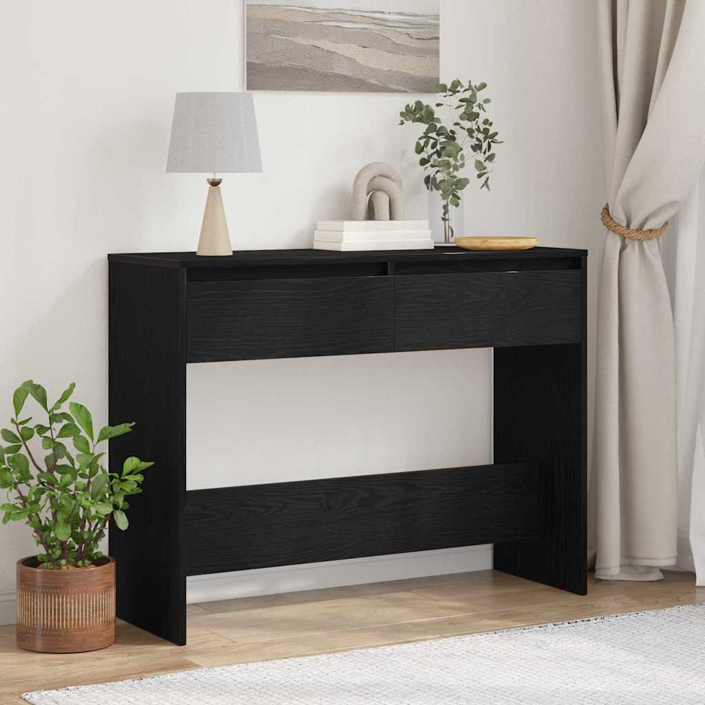Konsolbord Sort eg 100 x 35 x 76,5 cm Konstrueret træ