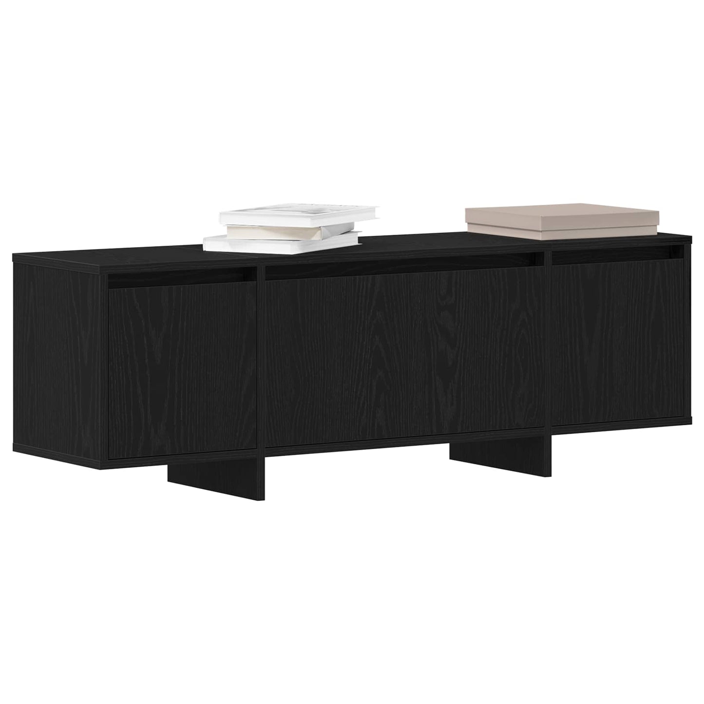 TV-skab 120 x 30 x 40,5 cm Sort eg Konstrueret træ