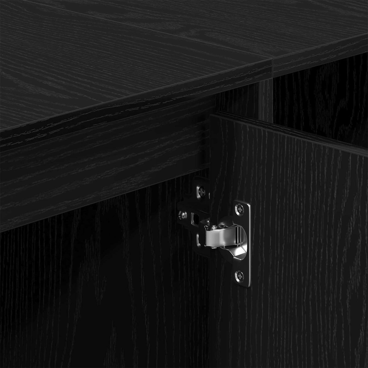 TV-skab 130 x 35 x 50 cm Sort eg Konstrueret træ