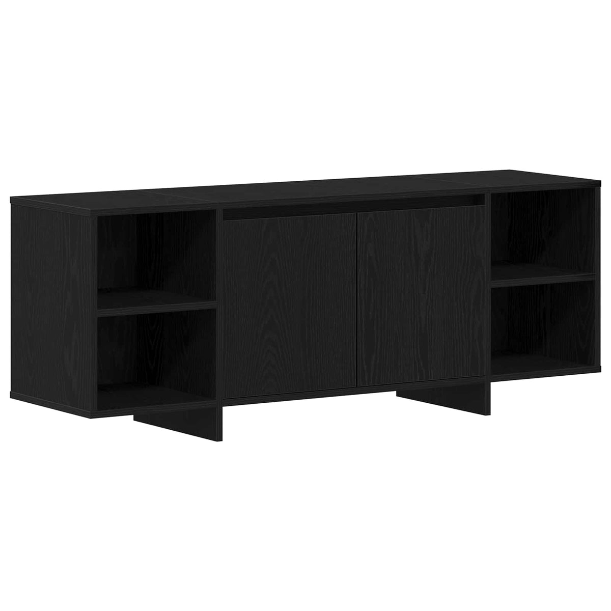 TV-skab 130 x 35 x 50 cm Sort eg Konstrueret træ