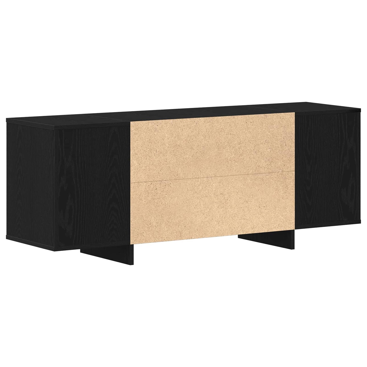 TV-skab 130 x 35 x 50 cm Sort eg Konstrueret træ