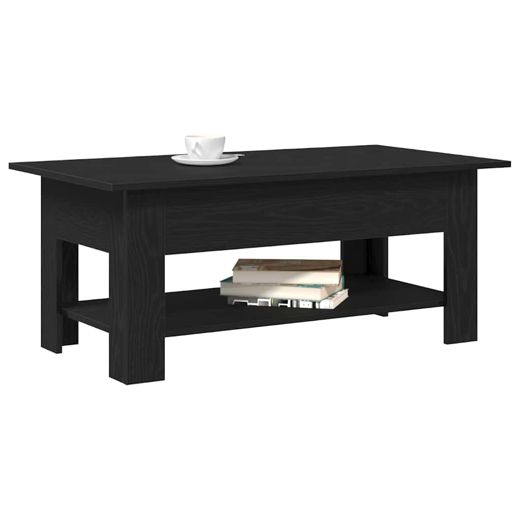 Sofabord Sort eg 102 x 55 x 42 cm Konstrueret træ