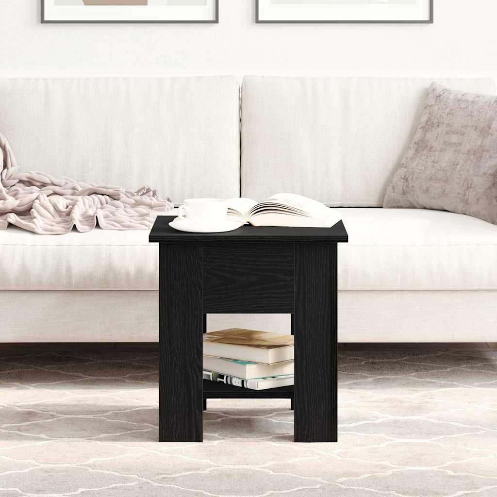 Sofabord Sort eg 40 x 40 x 42 cm Konstrueret træ