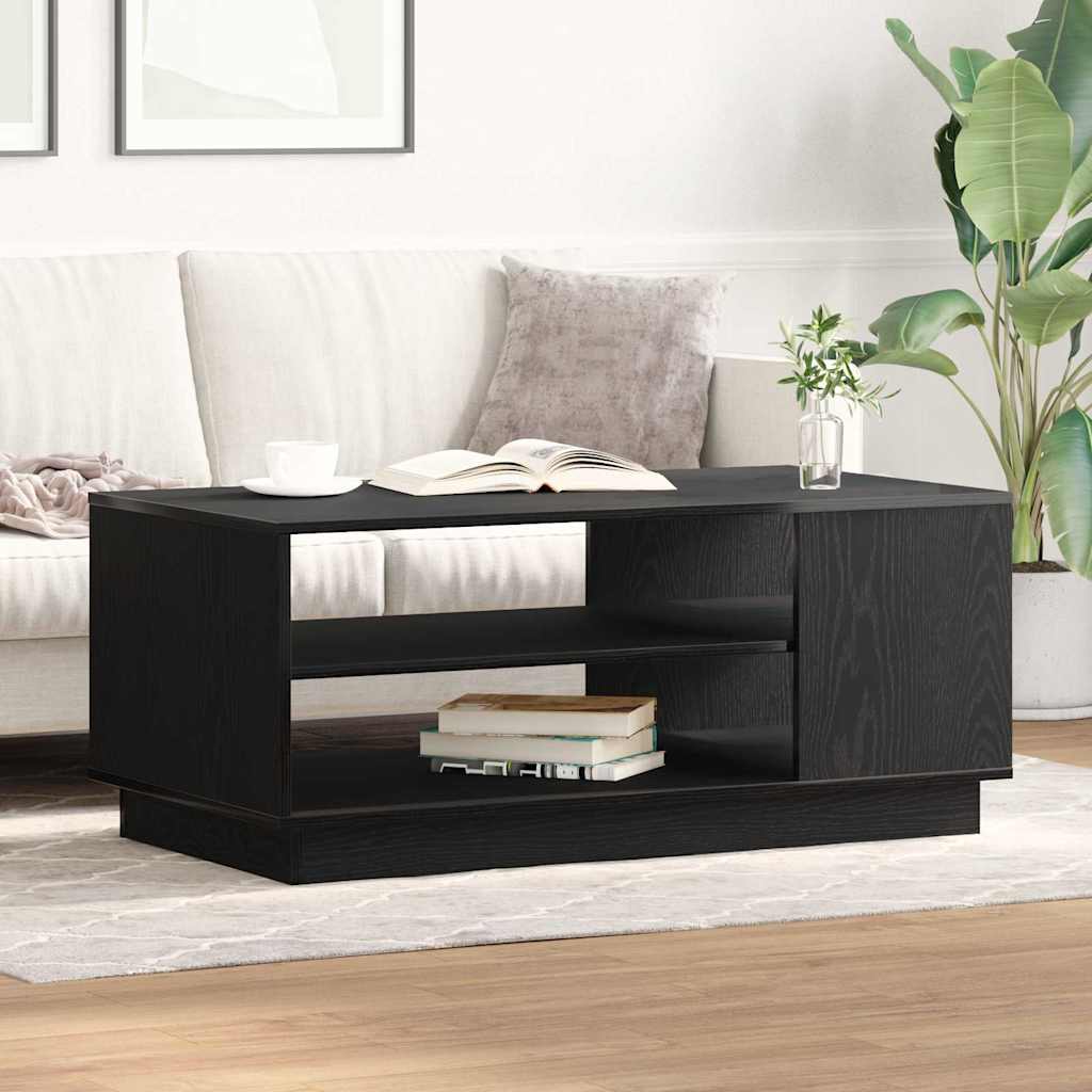 Sofabord Sort eg 102 x 55 x 43 cm Konstrueret træ