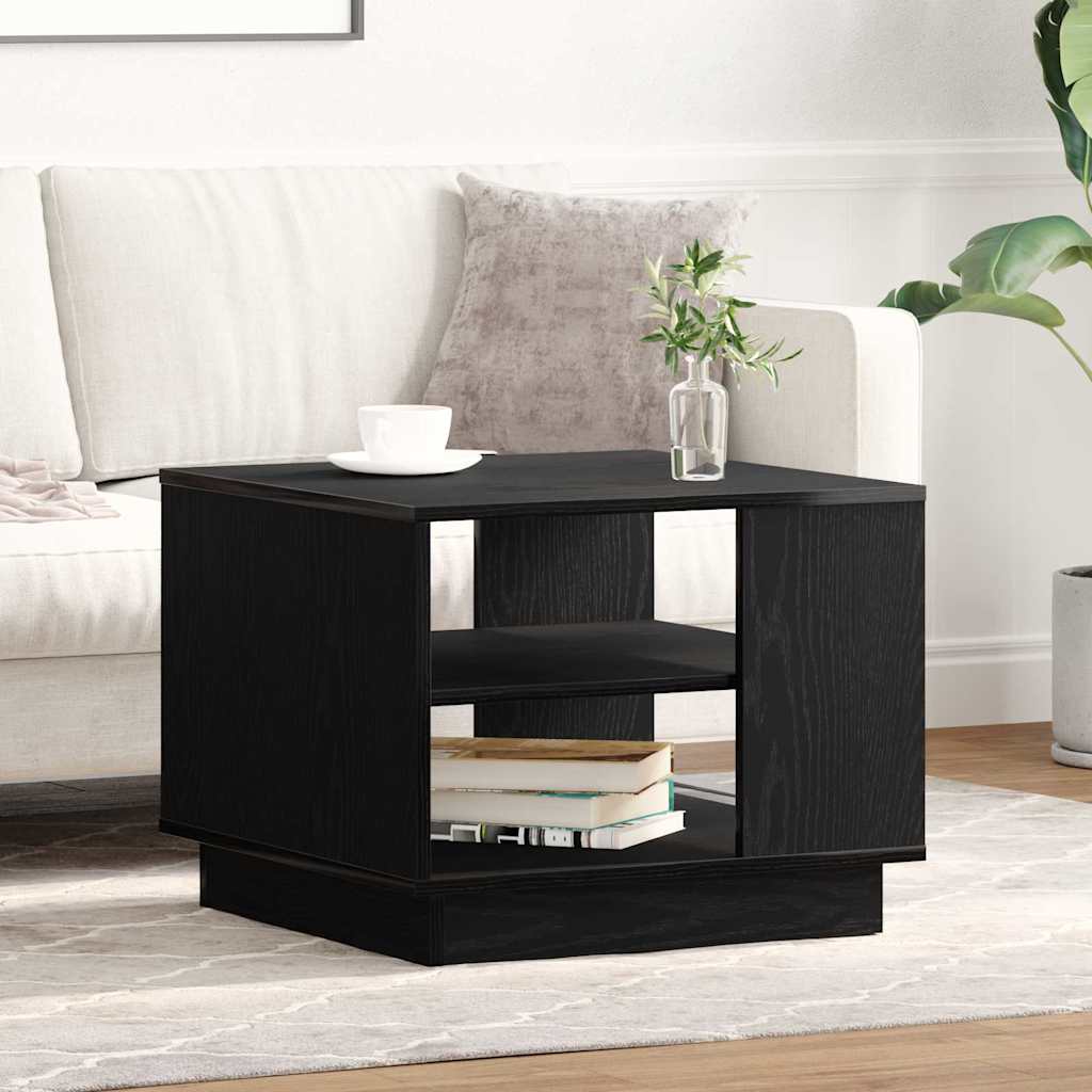 Sofabord Sort eg 55 x 55 x 42 cm Konstrueret træ