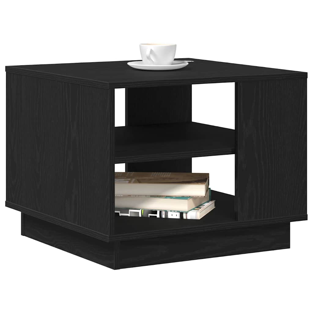 Sofabord Sort eg 55 x 55 x 42 cm Konstrueret træ