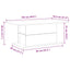 Sofabord Sort eg 102 x 55,5 x 40 cm Konstrueret træ