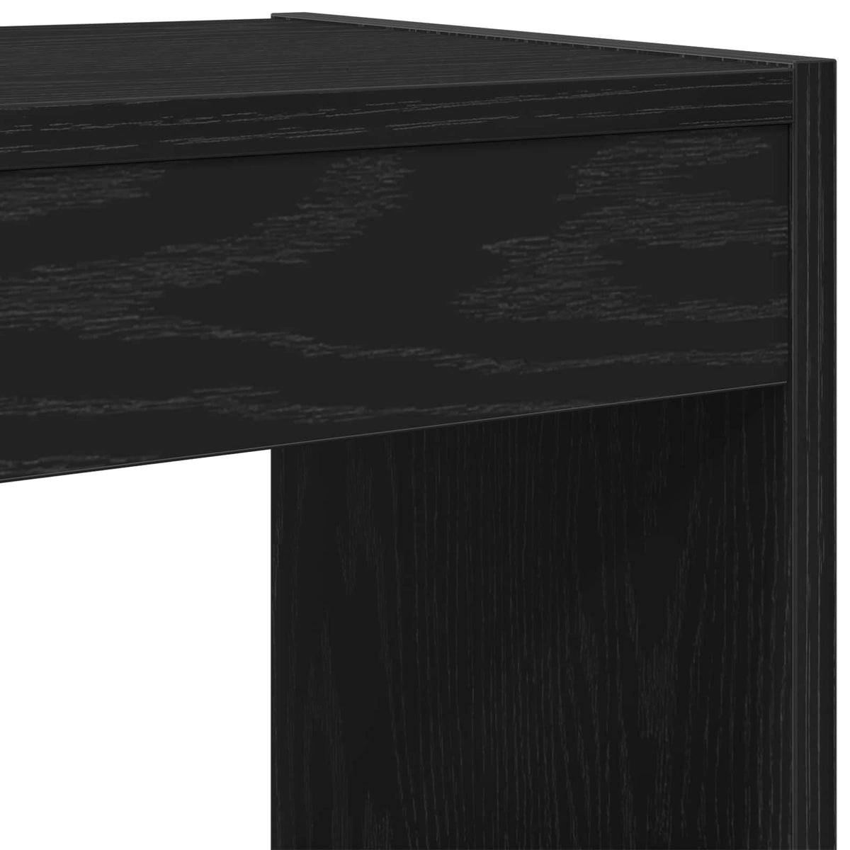 Bogskab 6 niveauer 40 x 30 x 198 cm Konstrueret træ Sort eg