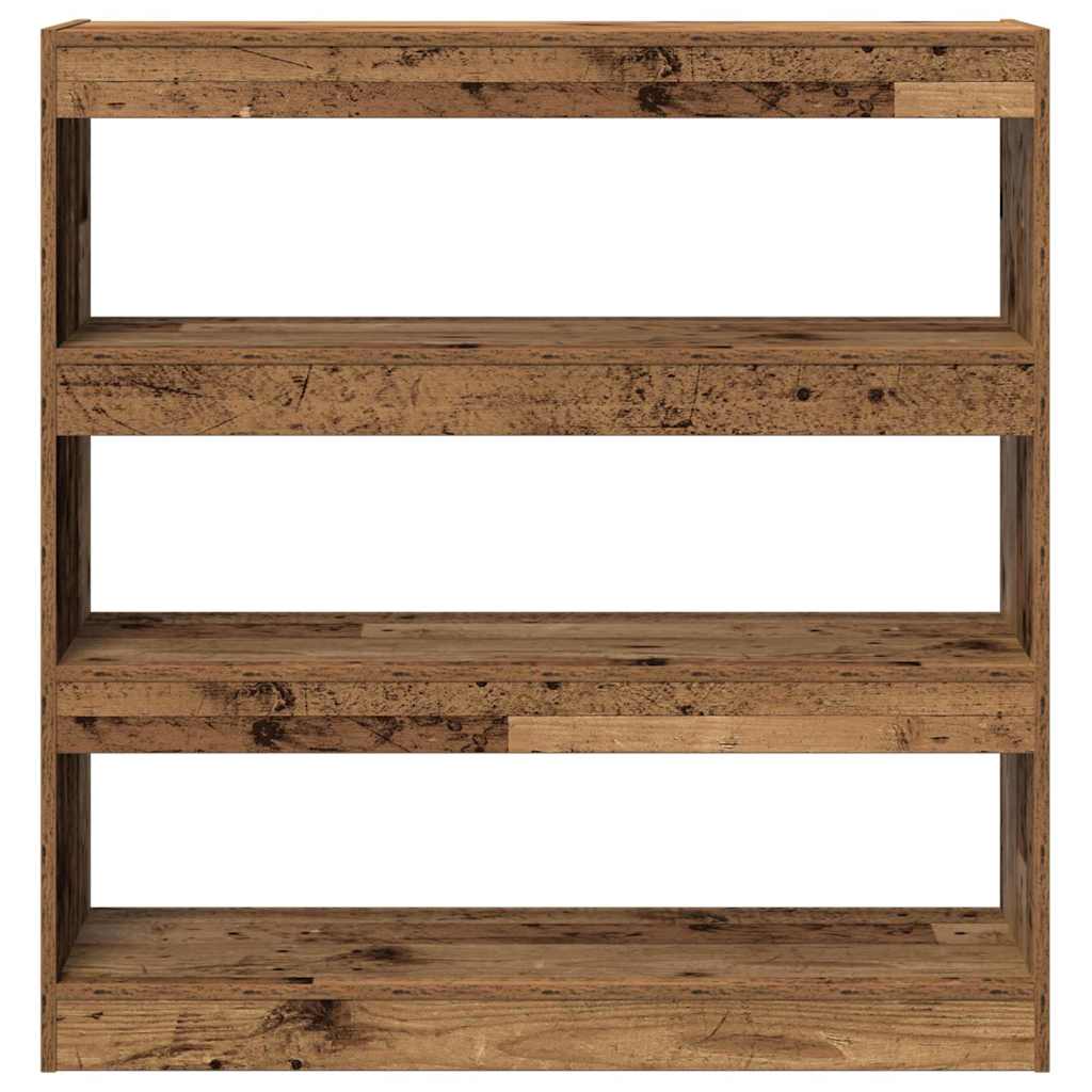 Bogskab 3 niveauer 100 x 30 x 103 cm Konstrueret træ