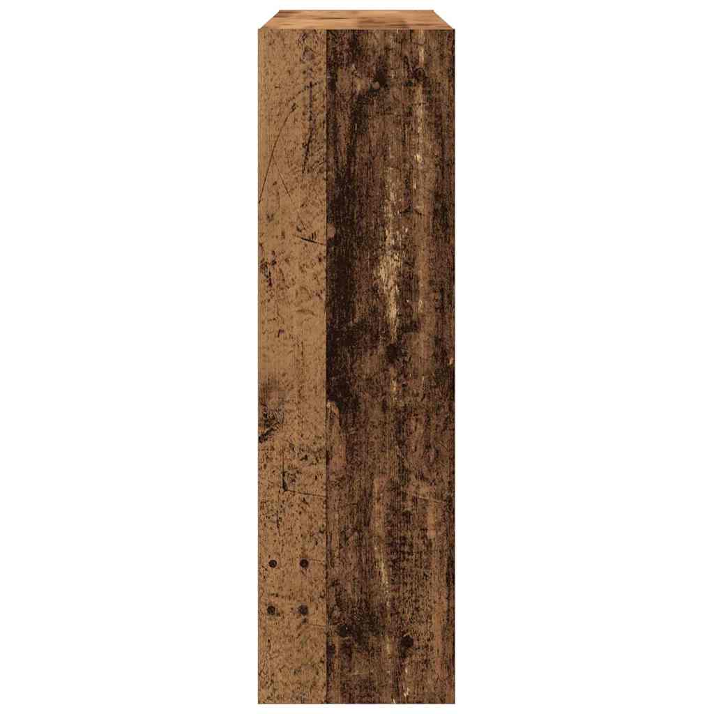 Bogskab 3 niveauer 100 x 30 x 103 cm Konstrueret træ