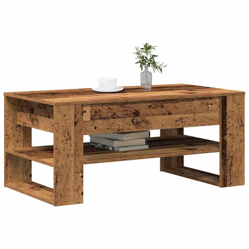 Sofabord Gammelt træ 102 x 55 x 45 cm Konstrueret træ