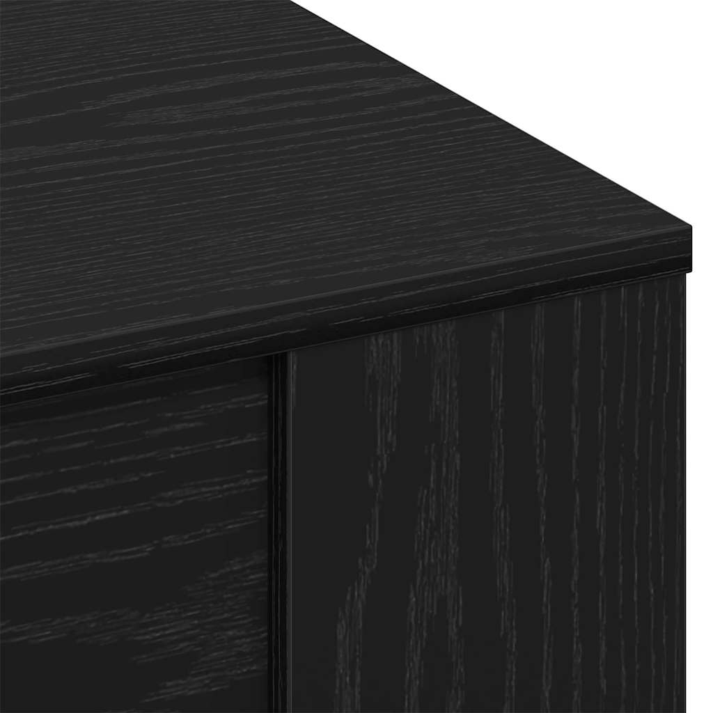 Sofabord Sort eg 55,5 x 55 x 45 cm Konstrueret træ