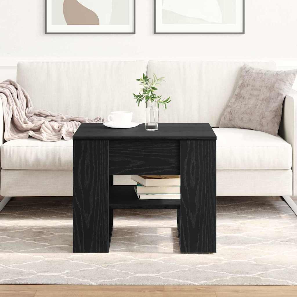 Sofabord Sort eg 55,5 x 55 x 45 cm Konstrueret træ