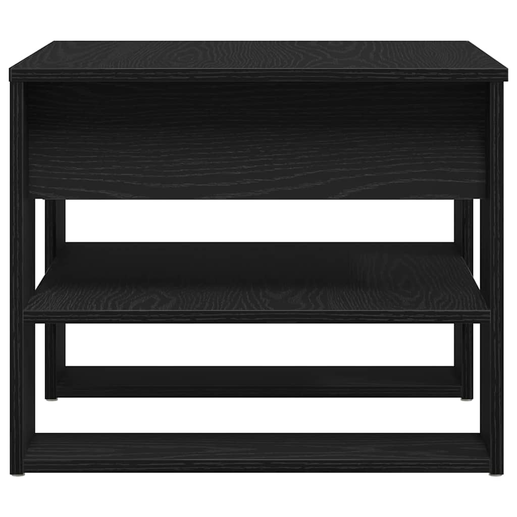 Sofabord Sort eg 55,5 x 55 x 45 cm Konstrueret træ