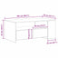 Sofabord Gammelt træ 102 x 55 x 43,5 cm Konstrueret træ