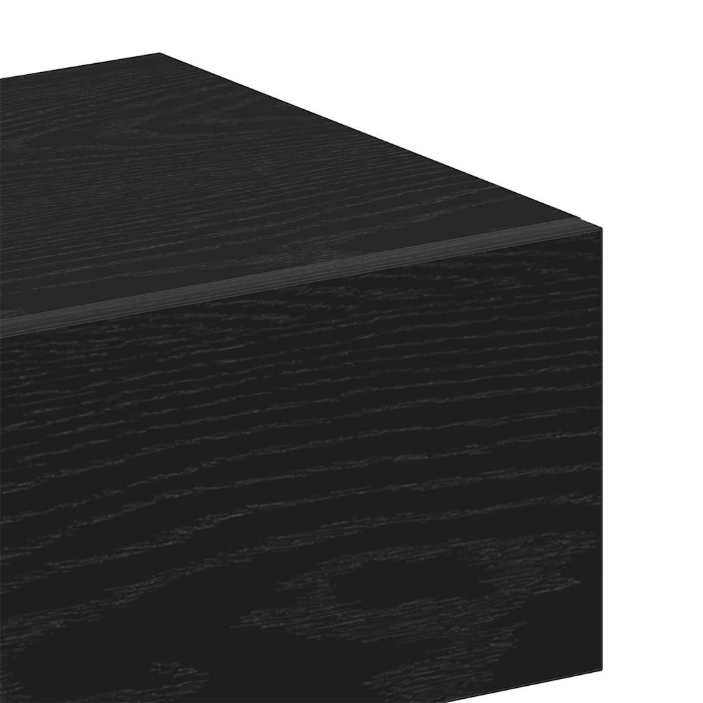 Natskab Sort eg 46 x 30 x 30 cm Konstrueret træ