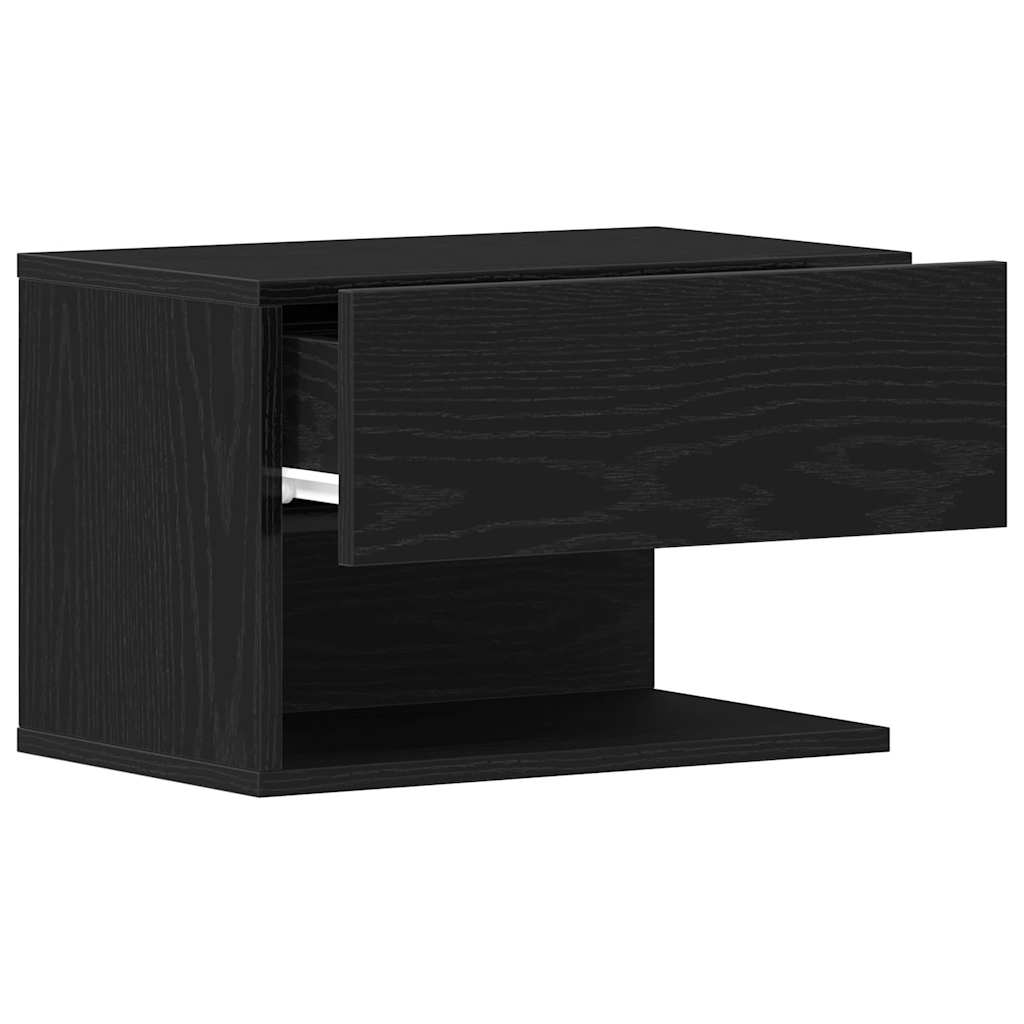Natskab Sort eg 46 x 30 x 30 cm Konstrueret træ