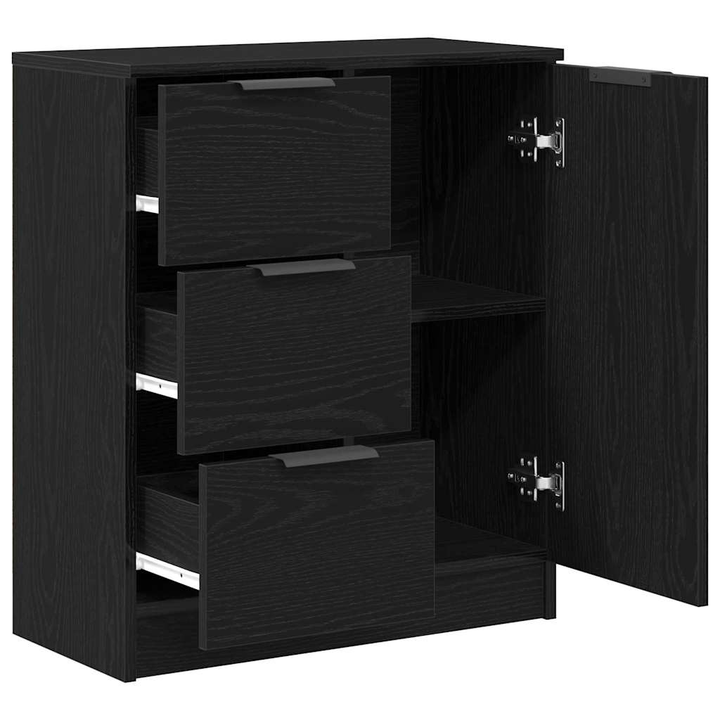 Sideboard Sort eg 60 x 30 x 70 cm Konstrueret træ