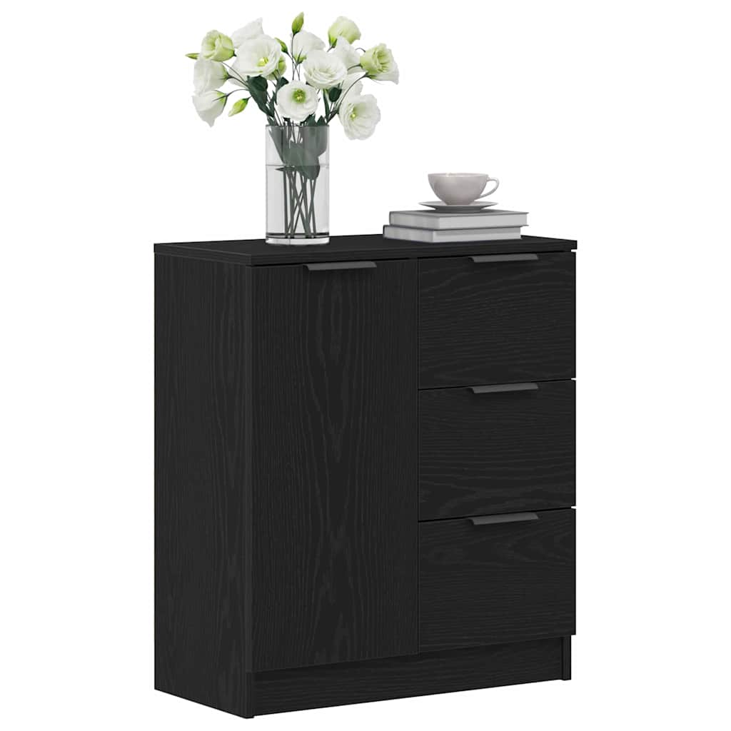 Sideboard Sort eg 60 x 30 x 70 cm Konstrueret træ