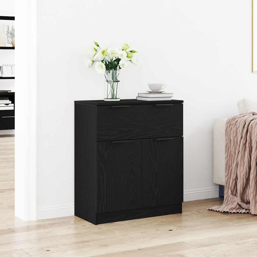 Sideboard Sort eg 60 x 30 x 70 cm Konstrueret træ