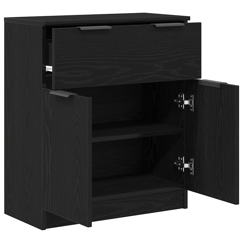 Sideboard Sort eg 60 x 30 x 70 cm Konstrueret træ