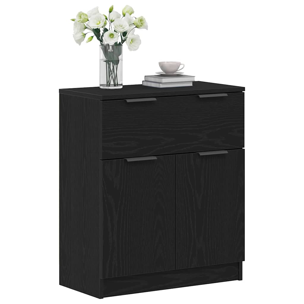 Sideboard Sort eg 60 x 30 x 70 cm Konstrueret træ
