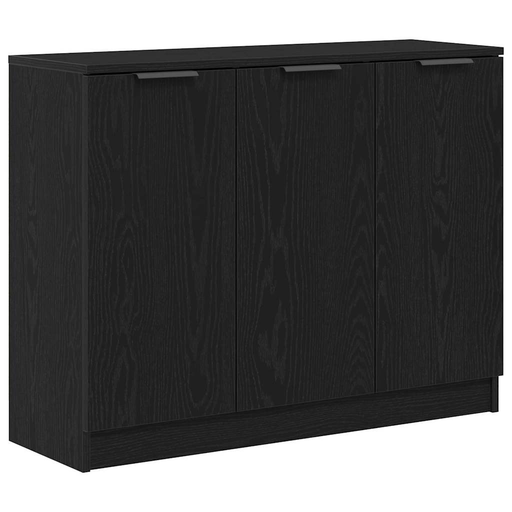 Sideboard Sort eg 90,5 x 30 x 70 cm Konstrueret træ