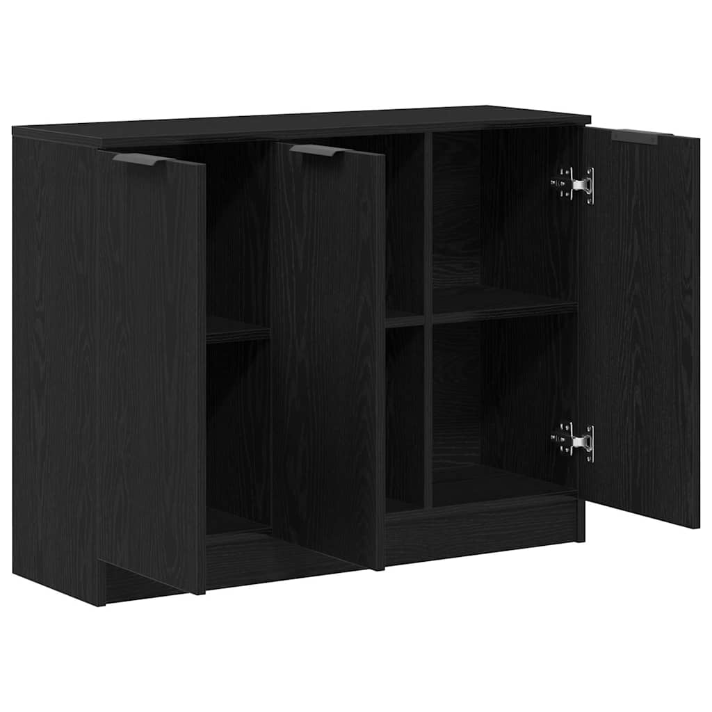 Sideboard Sort eg 90,5 x 30 x 70 cm Konstrueret træ